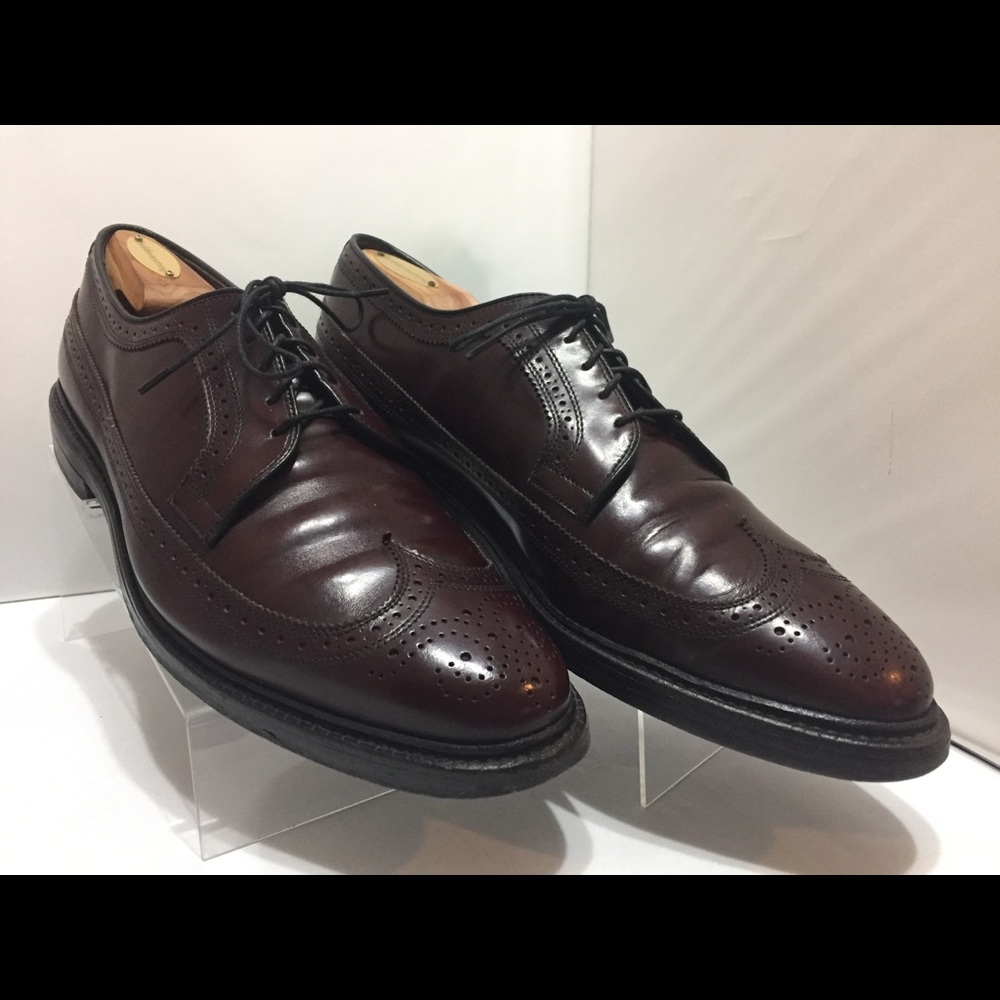 ALLEN EDMONDS MCNEIL SHELL CORDOVAN WINGTIPS 10.5C